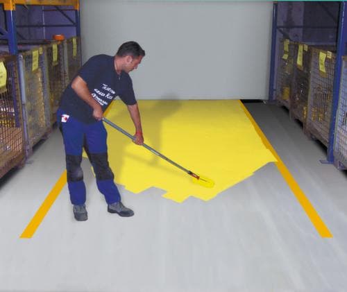 Moravia Peinture de marquage pour atelier Paint PROline antidérapante, RAL7001 gris argenté
