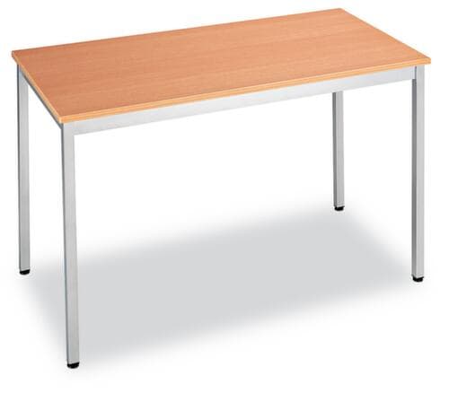 Table polyvalente rectangulaire en tube carré