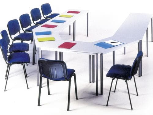Table polyvalente rectangulaire en tube carré