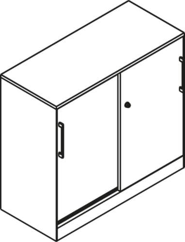 C+P Armoire à portes coulissantes Asisto