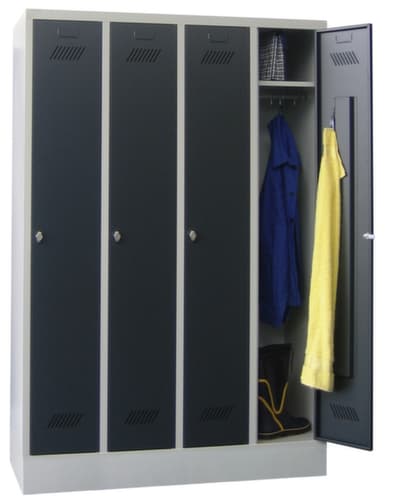 PAVOY Armoire vestiaire Basis avec 4 compartiments, largeur de compartiment 300 mm