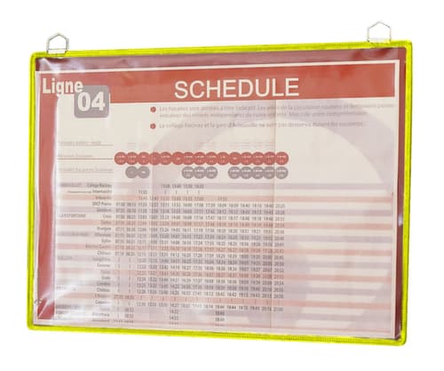 tarifold pochette d'affichage  tview, DIN A4, cadre avec œillets métalliques