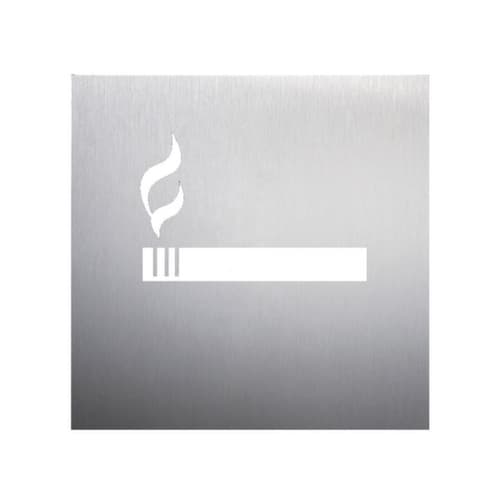 Plaque de porte avec pictogramme en acier inoxydable, acier inoxydable