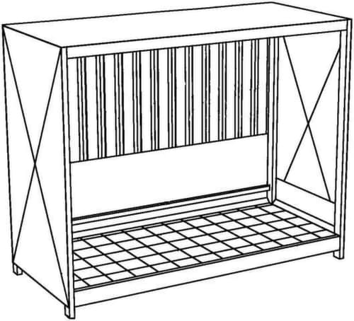 Lacont Conteneur de rayonnage pour produits dangereux pour max. 12 GRV/IBC
