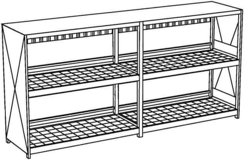 Lacont Conteneur de rayonnage pour produits dangereux pour max. 12 GRV/IBC