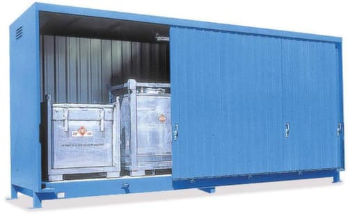 Lacont Conteneur de rayonnage pour produits dangereux pour max. 12 GRV/IBC