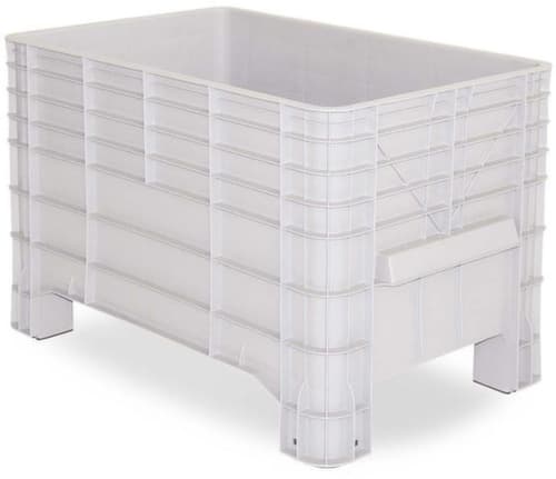Grands conteneurs, capacité 276 l, gris, 4 pieds