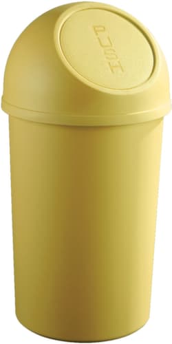 helit Poubelle « Push », 45 l, jaune