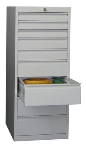 PAVOY Armoire à tiroirs Basis Plus RAL7035, 9 tiroir(s), RAL7035 gris clair/RAL7035 gris clair