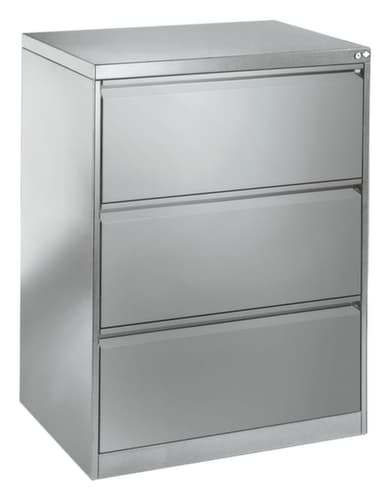 C+P Armoire pour fiches, 2 rangées, RAL7035 gris clair/RAL7035 gris clair
