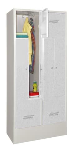 PAVOY Armoire vestiaire Z Basis avec 4 compartiments, largeur de compartiment 400 mm