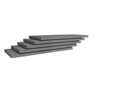 hofe Tablette pour rayonnage de stockage, largeur x profondeur 1000 x 500 mm, avec revêtement en zinc anti-corrosion
