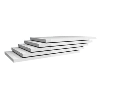 hofe Tablette pour rayonnage de stockage, largeur x profondeur 1000 x 600 mm, RAL7035 gris clair