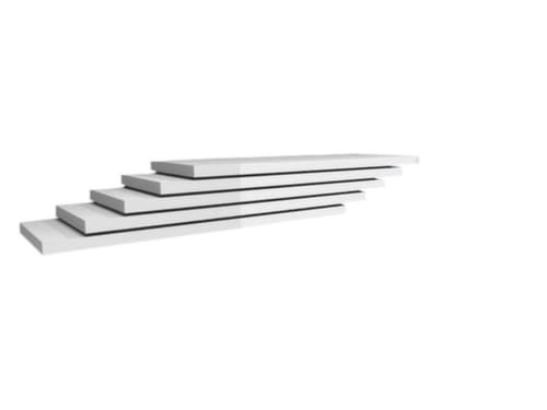 hofe Tablette pour rayonnage de stockage, largeur x profondeur 1300 x 400 mm, RAL7035 gris clair