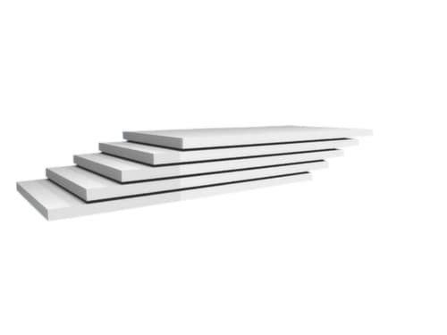 hofe Tablette pour rayonnage de stockage, largeur x profondeur 1300 x 600 mm, RAL7035 gris clair