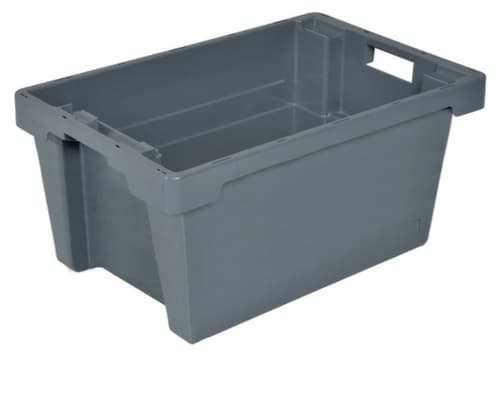 Conteneurs à gerbage rotatif Euronorm, gris, capacité 60 l
