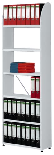Etagère de bureau autoconstruite, largeur 820 mm, 6 tablettes