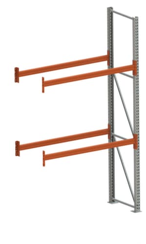 META Rayonnage à palettes MULTIPAL pour 3 palettes, largeur 1825 mm, 3 niveaux de stockage