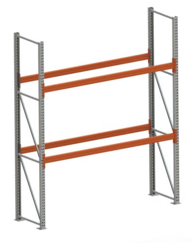 META Rayonnage à palettes MULTIPAL pour 6 palettes, largeur 2870 mm, 3 niveaux de stockage