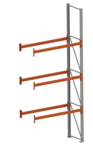 META Rayonnage à palettes MULTIPAL pour 4 palettes, largeur 1825 mm, 4 niveaux de stockage