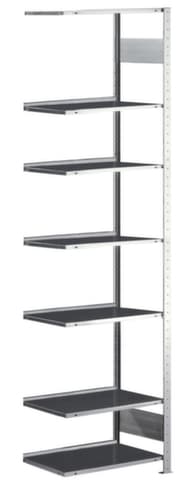 META Rayonnage sans boulons, hauteur x largeur x profondeur 2500 x 756 x 336 mm, 7 tablettes