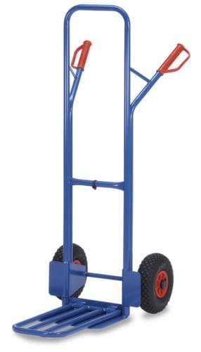 fetra Diable pour caisses avec boîte pliable, force 300 kg, air bandage