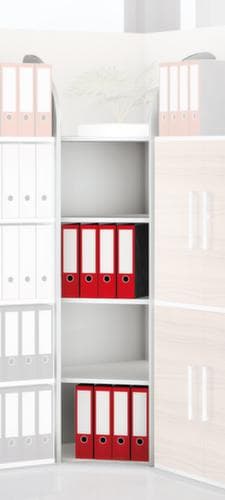 Etagère de bureau autoconstruite, largeur 620 mm, 5 tablettes