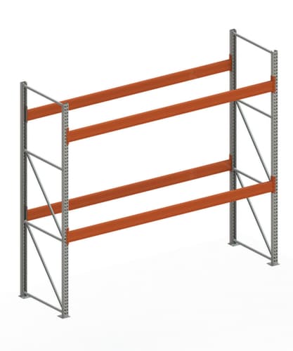 META Rayonnage à palettes MULTIPAL pour 12 palettes, largeur 3770 mm, 3 niveaux de stockage