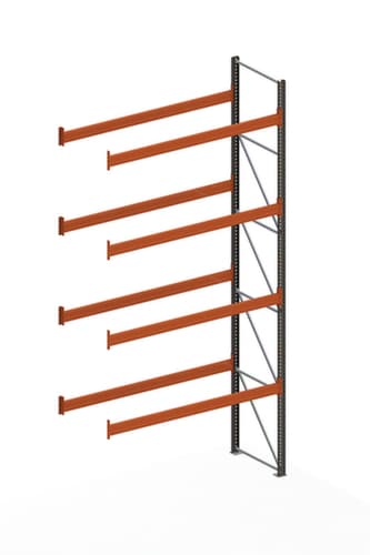 META Rayonnage à palettes MULTIPAL pour 15 palettes, largeur 2785 mm, 5 niveaux de stockage