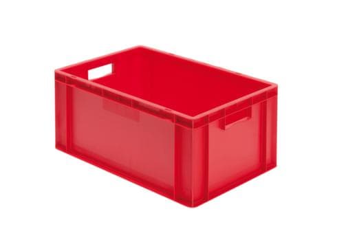Lakape Bac gerbable norme Europe Favorit parois + fond pleins, rouge, capacité 51 l
