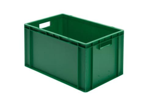 Lakape Bac gerbable norme Europe Favorit parois + fond pleins, vert, capacité 61 l