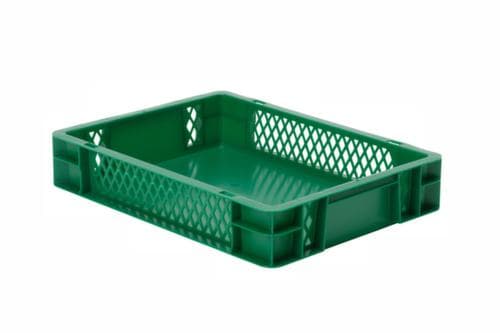 Lakape Bac gerbable norme Europe Favorit parois ajourées, vert, capacité 7 l