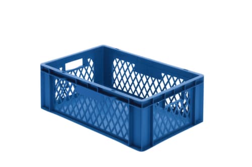 Lakape Bac gerbable norme Europe Favorit parois ajourées, bleu, capacité 40 l
