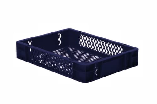 Lakape Bac gerbable norme Europe Favorit parois + fond ajourés, bleu, capacité 7 l