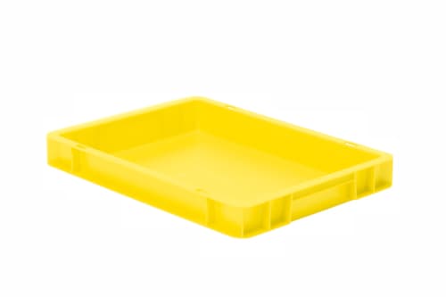 Lakape Bac gerbable norme Europe Favorit parois + fond pleins, jaune, capacité 4,5 l