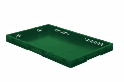 Lakape Bac gerbable norme Europe Favorit parois ajourées, vert, capacité 9,5 l