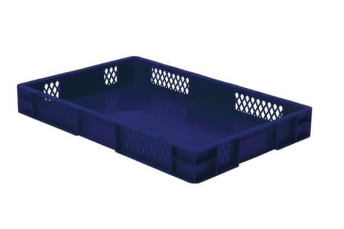 Lakape Bac gerbable norme Europe Favorit parois ajourées, bleu, capacité 14,5 l