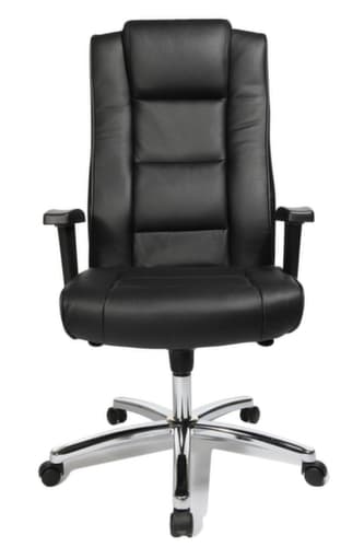 Topstar Fauteuil pivotant Chairman 10, revêtement cuir, noir