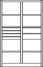 C+P Armoire modulable ERGO, largeur 1200 mm