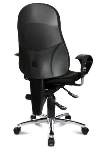 Topstar siège de bureau pivotant Sitness 10 avec mécanisme de contact permanent, noir