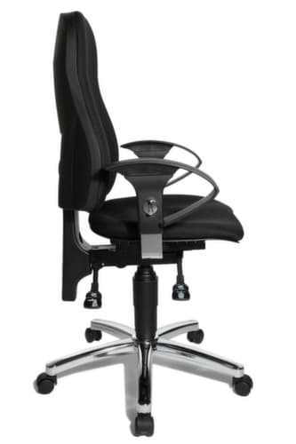 Topstar siège de bureau pivotant Sitness 10 avec mécanisme de contact permanent, noir