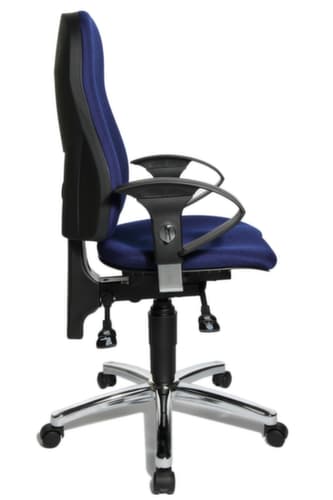 Topstar siège de bureau pivotant Sitness 10 avec mécanisme de contact permanent, bleu