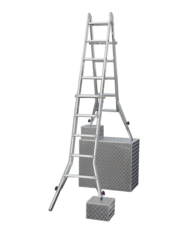 Krause Échelle télescopique polyvalente en quatre parties STABILO® Professional, 4 x 5 échelons profilés