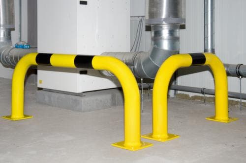 Moravia Arceau de protection XL MORION tube d'acier Ø 108 mm, hauteur x largeur 1200 x 1500 mm