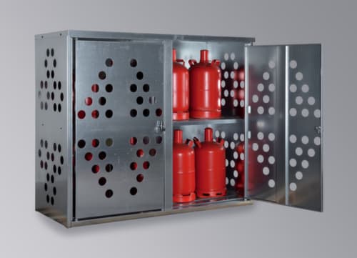 Lacont Armoire pour bouteilles de gaz K-GFS-20 pour bouteilles de 11 kg