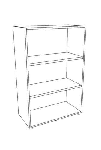 Quadrifoglio Rayonnage de bureau T45, largeur 860 mm, 3 HC, blanc