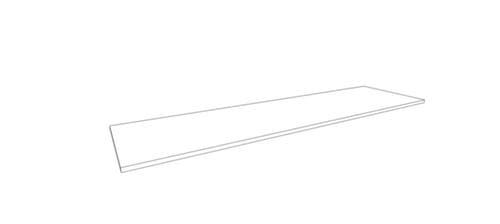 Quadrifoglio Plateau supérieur T45 pour armoire/rayonnage de bureau, largeur x profondeur 1720 x 450 mm