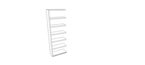 Quadrifoglio Séparateur de pièces, blanc, largeur 900 mm
