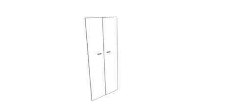 Quadrifoglio Porte à double battant pour panneau de séparation, hauteur x largeur 2110 x 860 mm