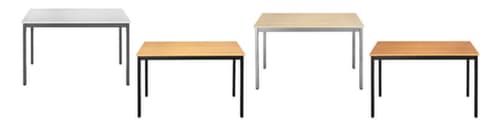 Table polyvalente rectangulaire en tube carré
